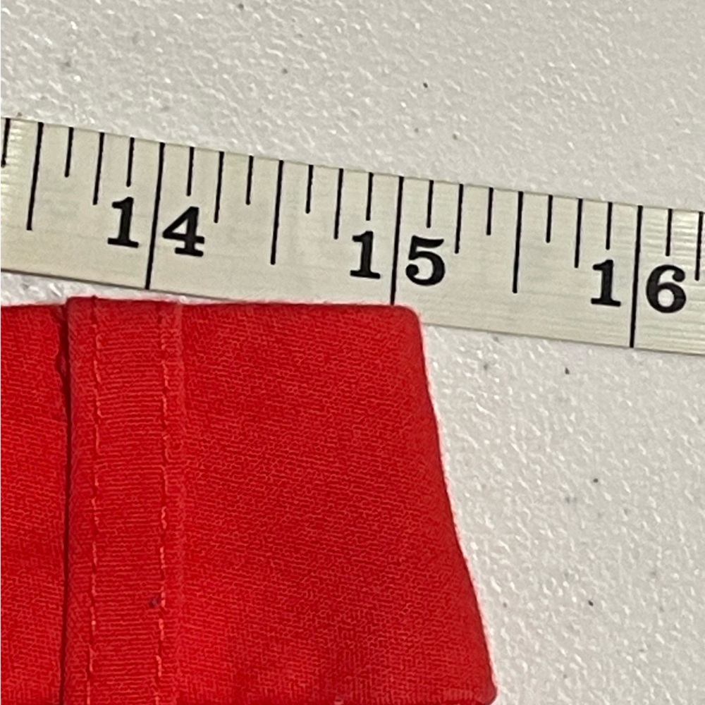 Anne Klein Women’s Size 4 4.5” Vibrant Red Preppy Coquette Shorts Scalloped Hem - Picture 11 of 12